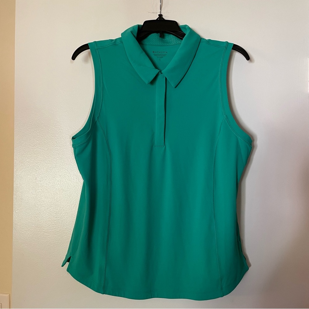 Athleta Advantage Polo Tank Teal L